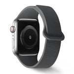 Lychee Pattern Magnetic Loop Silicone Watch Band, For Apple Watch 46mm / 49mm / 45mm / 44mm, For Apple Watch 42mm / 41mm / 40mm / 38mm