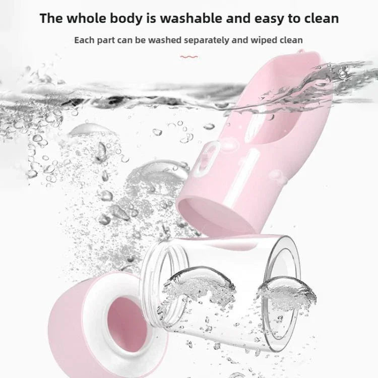 Pet Multi-Function Outdoor Travel Mug, Solid Color, Printed