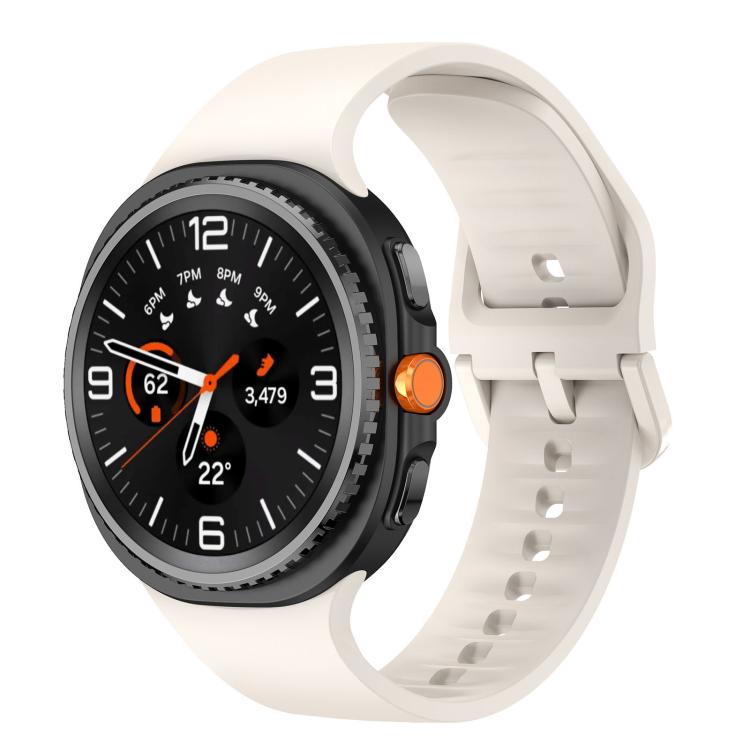 Flat Solid Color Silicone Watch Band, For Samsung Galaxy Watch8 / Watch8 Classic
