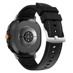 Silicone Hybrid Leather Skin Watch Band, For Samsung Galaxy Watch8 / Watch8 Classic
