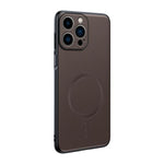Plain Leather MagSafe Shockproof Phone Case, For iPhone 15, For iPhone 14 Plus, For iPhone 14, For iPhone 14 Pro, For iPhone 14 Pro Max, For iPhone 13 Pro Max, For iPhone 13 Pro, For iPhone 13
