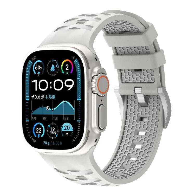 Tire Texture Two-Color Silicone Watch Band, For Apple Watch 46mm / 49mm / 45mm / 44mm, For Apple Watch 42mm / 41mm / 40mm / 38mm