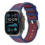 Tire Texture Two-Color Silicone Watch Band, For Apple Watch 46mm / 49mm / 45mm / 44mm, For Apple Watch 42mm / 41mm / 40mm / 38mm