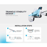 BOBOVR M3 Pro For Meta Quest 3S / 3 VR Head Strap with 5200mAh Battery Pack, M3 Pro