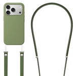 Crossbody Imitation Nylon Magnetic Liquid Pop-Up Animation Liquid Silicone Phone Case, For iPhone 17 Pro Max, For iPhone 17 Pro, For iPhone 17