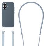 Crossbody Imitation Nylon Magnetic Liquid Pop-Up Animation Liquid Silicone Phone Case, For iPhone 17 Pro Max, For iPhone 17 Pro, For iPhone 17