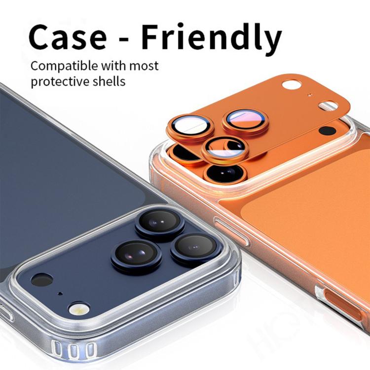 Kalebol Armor Full-Coverage Metal Lens Ring Protector Film, For iPhone 17 Pro Max, For iPhone 17 Pro