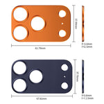 Kalebol Metal Convex Hollow Lens Protector Ring, For iPhone 17 Pro Max, For iPhone 17 Pro