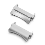 One Pair 20mm Stainless Steel Metal Head Watch Band Connector, For Samsung Galaxy Watch7 40mm / 44mm
