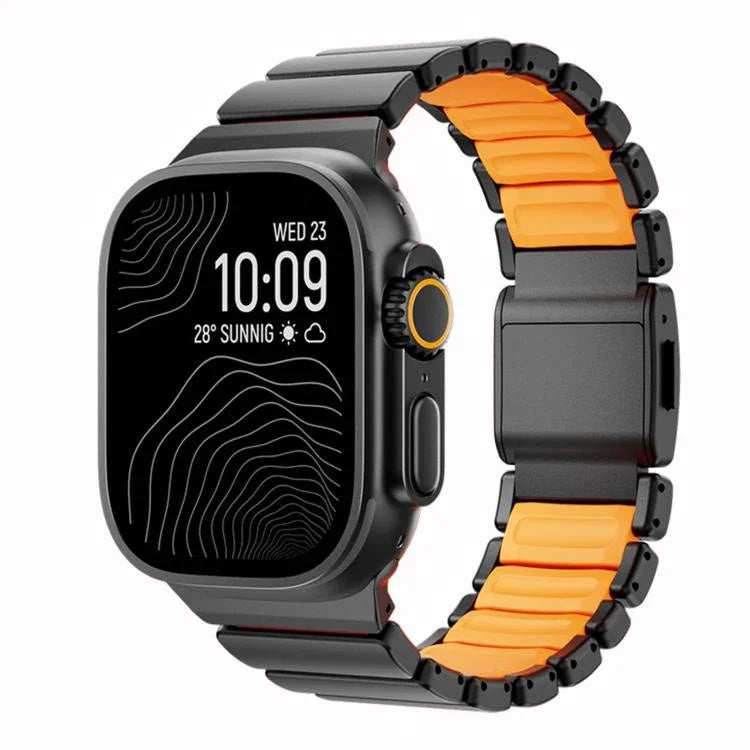 Norman Magnetic Buckle Titanium Metal Watch Band, For Apple Watch 46mm / 49mm / 45mm / 44mm