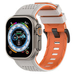 Check Design Breathable Silicone Watch Band, For Apple Watch 46mm / 49mm / 45mm / 44mm