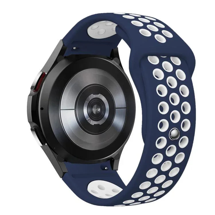 Two Color Reverse Buckle Silicone Watch Band, For Samsung Galaxy Watch FE / 7 / 6 / 5 / 4
