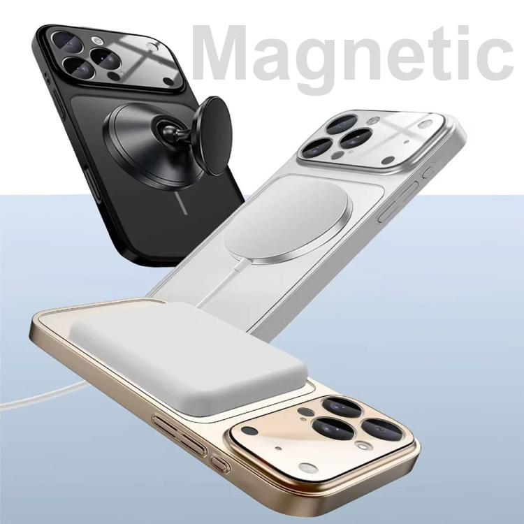 Change to 17 Big Lens Window Frosted MagSafe Phone Case, For iPhone 15 Pro Max, For iPhone 15 Pro, For iPhone 15 Plus, For iPhone 15, For iPhone 14 Plus, For iPhone 14, For iPhone 14 Pro, For iPhone 14 Pro Max