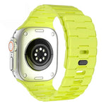 Horse-Embossed Single-Pin Magnetic Silicone Watch Band, For Apple Watch 46mm / 49mm / 45mm / 44mm