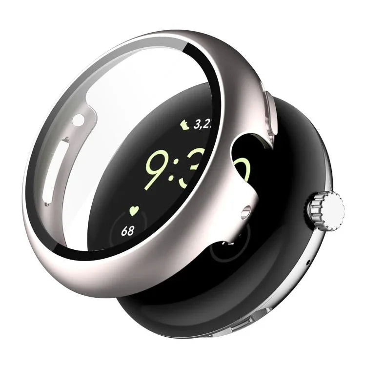 ENKAY Hat-Prince Full Coverage Tempered Glass Film Integrated PC Watch Cover, Google Pixel Watch 4 45mm, For Google Pixel Watch 4 41mm