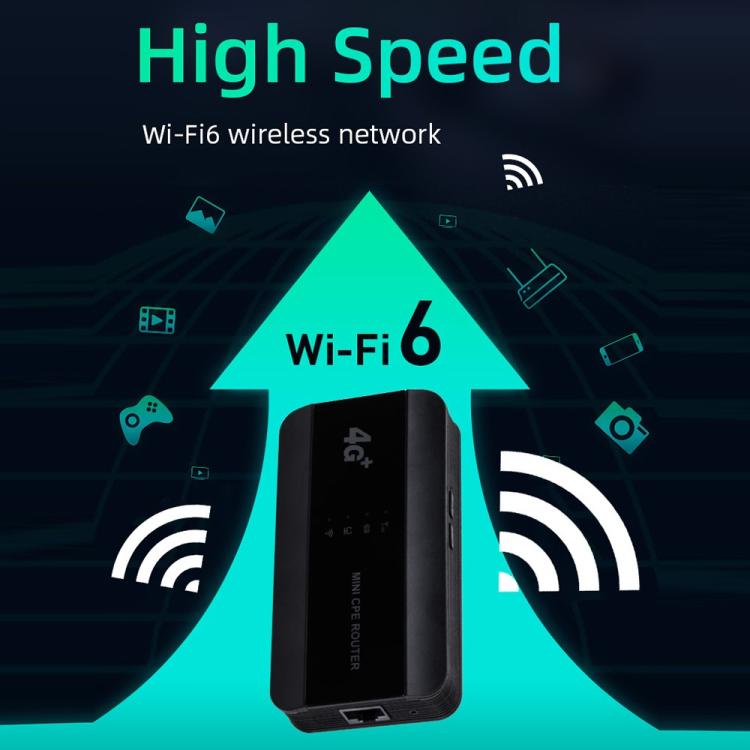 M10-LW With RJ45 Port WPS Function SIM Card Slot WIFI6 Portable 4G Router WiFi Hotspot American version, M10-LW
