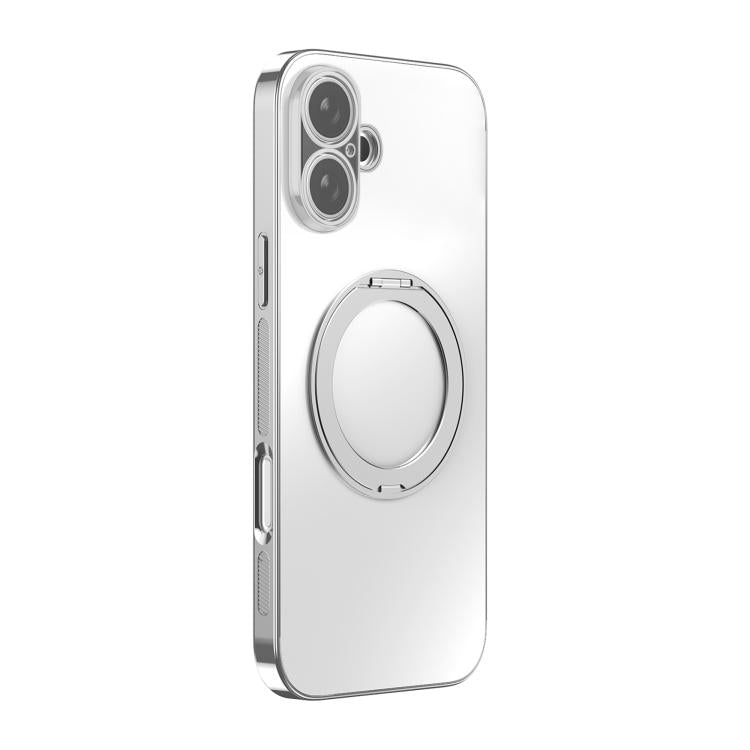 360 Degree Rotating Holder MagSafe Electroplated Phone Case with Lens Cover, For iPhone 17 Pro Max, For iPhone 17 Pro, For iPhone 17, For iPhone Air, For iPhone 16 Pro Max, For iPhone 16 Pro