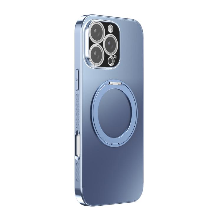 360 Degree Rotating Holder MagSafe Electroplated Phone Case with Lens Cover, For iPhone 17 Pro Max, For iPhone 17 Pro, For iPhone 17, For iPhone Air, For iPhone 16 Pro Max, For iPhone 16 Pro