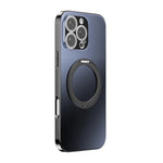360 Degree Rotating Holder MagSafe Electroplated Phone Case with Lens Cover, For iPhone 17 Pro Max, For iPhone 17 Pro, For iPhone 17, For iPhone Air, For iPhone 16 Pro Max, For iPhone 16 Pro