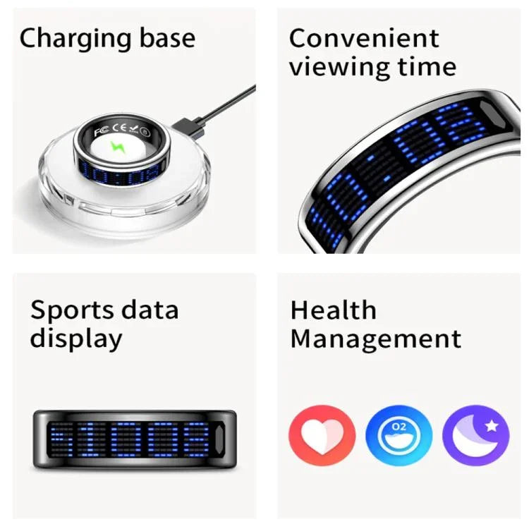 SR16 SIZE 14 Smart Ring, Support Heart Rate / Blood Oxygen / Sleep Monitoring / Multiple Sports Modes