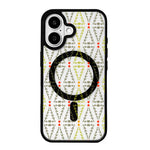 Christmas Series Strong Magnetic Painted Black Edge Phone Case, For iPhone 16 Pro Max, For iPhone 16 Pro, For iPhone 16