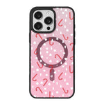 Christmas Series Strong Magnetic Painted Black Edge Phone Case, For  iPhone 15 Pro Max, For  iPhone 15 Pro