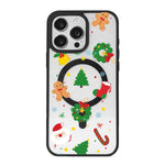 Christmas Series Strong Magnetic Painted Black Edge Phone Case, For  iPhone 15 Pro Max, For  iPhone 15 Pro