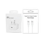A3365 PD40W USB-C / Type-C Charger with Type-C to Type-C Data Cable, UK Plug, UK Plug + 2m Type-C Cable