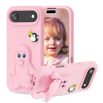 Penguin Baby EVA Shockproof Phone Case with Holder, For iPhone 17 Pro Max, For iPhone 17 Pro, For iPhone 17, For iPhone Air, For iPhone 16 Pro Max, For iPhone 16 Pro, For iPhone 16, For iPhone 15 Pro Max