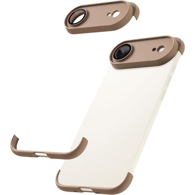 Ultra-thin Frameless TPU Four Corner Airbags Shockproof Phone Case with Lens Film, For iPhone 17 Pro Max, For iPhone 17 Pro, For iPhone 17, For iPhone Air