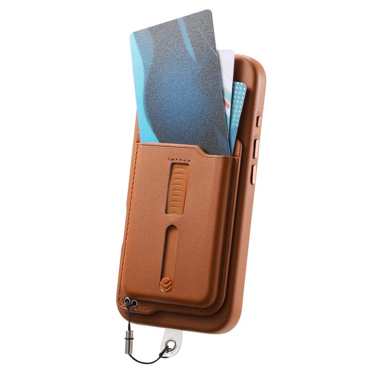 Detachable Magnetic Card Bag Phone Case with Finger Ring Grip & Anti-loss Rope, For iPhone 14, For iPhone 14 Pro, For iPhone 14 Pro Max