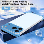 Ultra-thin Frameless Titanium Alloy Four Corner Shockproof Phone Case, For iPhone 17 Pro Max, For iPhone 17 Pro, For iPhone 17, For iPhone Air