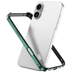 Metal Hybrid Silicone Four-Corner Shockproof Cooling Phone Frame Case, For iPhone 17 Pro Max, For iPhone 17 Pro, For iPhone 17, For iPhone Air