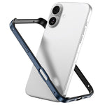 Metal Hybrid Silicone Four-Corner Shockproof Cooling Phone Frame Case, For iPhone 17 Pro Max, For iPhone 17 Pro, For iPhone 17, For iPhone Air