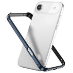 Metal Hybrid Silicone Four-Corner Shockproof Cooling Phone Frame Case, For iPhone 17 Pro Max, For iPhone 17 Pro, For iPhone 17, For iPhone Air