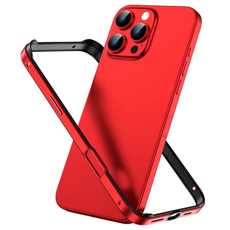 Metal Hybrid Silicone Four-Corner Shockproof Cooling Phone Frame Case, For iPhone 16 Pro Max, For iPhone 16 Pro, For iPhone 16 Plus, For iPhone 16