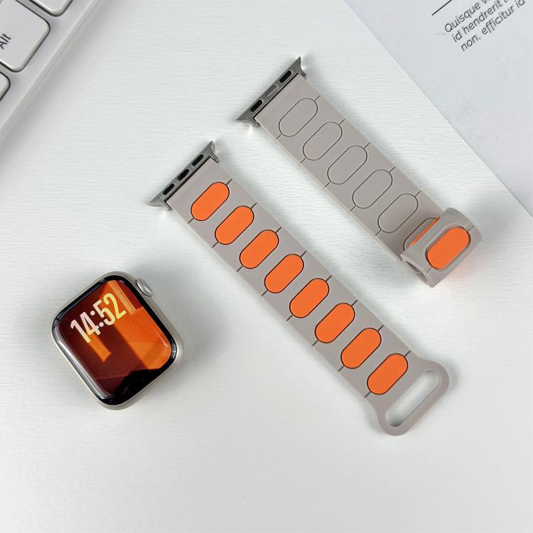Oval Magnetic Silicone Watch Band, For Apple Watch 46mm / 49mm / 45mm / 44mm, For Apple Watch 42mm / 41mm / 40mm / 38mm