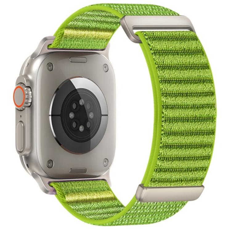 Two-section Mountain Pattern Hook And Loop Fastener Nylon Watch Band, For Apple Watch 46mm / 49mm / 45mm / 44mm, For Apple Watch 42mm / 41mm / 40mm / 38mm