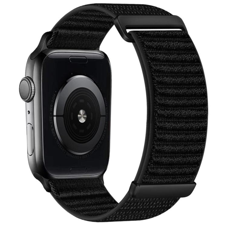 Two-section Mountain Pattern Hook And Loop Fastener Nylon Watch Band, For Apple Watch 46mm / 49mm / 45mm / 44mm, For Apple Watch 42mm / 41mm / 40mm / 38mm