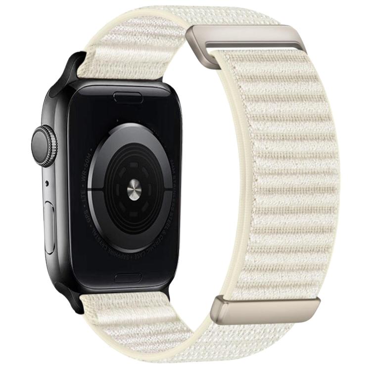 Two-section Mountain Pattern Hook And Loop Fastener Nylon Watch Band, For Apple Watch 46mm / 49mm / 45mm / 44mm, For Apple Watch 42mm / 41mm / 40mm / 38mm