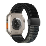 Magnetic Buckle Wave Pattern Nylon Watch Band, For Apple Watch 46mm / 49mm / 45mm / 44mm, For Apple Watch 42mm / 41mm / 40mm / 38mm