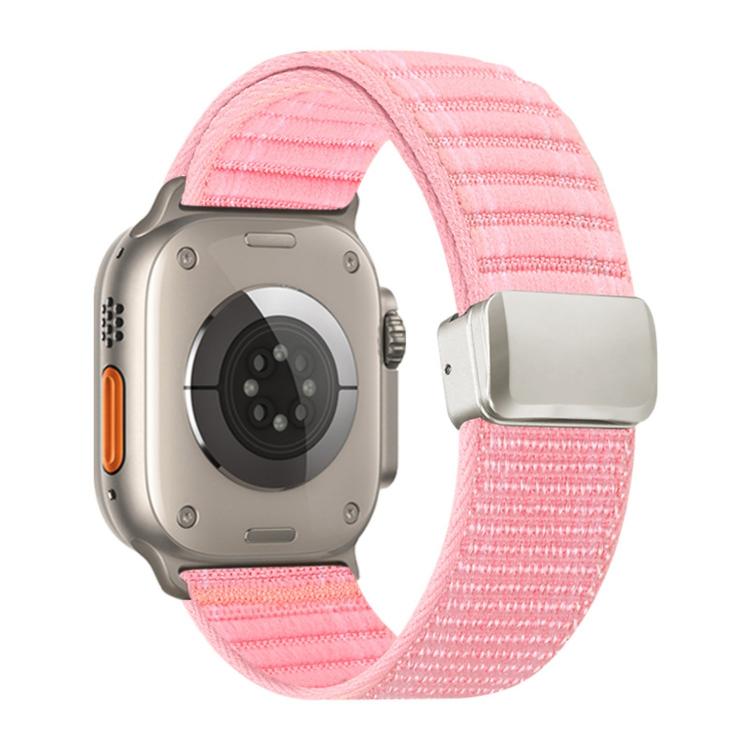 Magnetic Buckle Wave Pattern Nylon Watch Band, For Apple Watch 46mm / 49mm / 45mm / 44mm, For Apple Watch 42mm / 41mm / 40mm / 38mm
