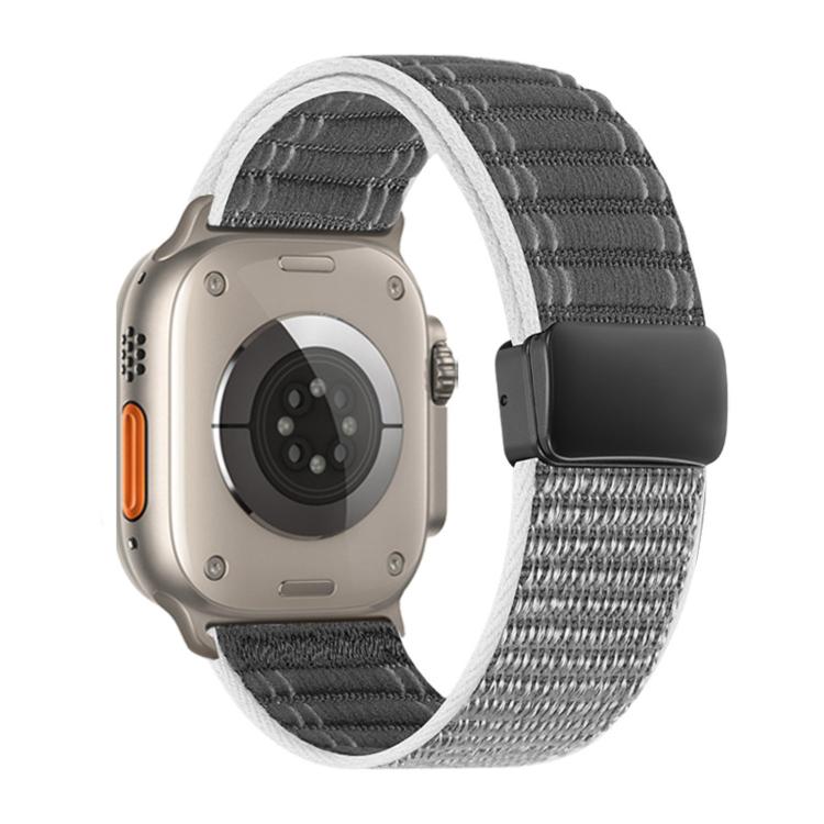 Magnetic Buckle Wave Pattern Nylon Watch Band, For Apple Watch 46mm / 49mm / 45mm / 44mm, For Apple Watch 42mm / 41mm / 40mm / 38mm