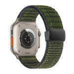 Magnetic Buckle Wave Pattern Nylon Watch Band, For Apple Watch 46mm / 49mm / 45mm / 44mm, For Apple Watch 42mm / 41mm / 40mm / 38mm