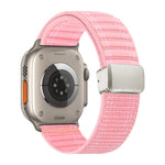 Magnetic Buckle Wave Pattern Nylon Watch Band, For Apple Watch 46mm / 49mm / 45mm / 44mm, For Apple Watch 42mm / 41mm / 40mm / 38mm
