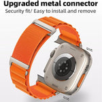 C Buckle Two-Section High Mountain Loop Nylon Watch Band, For Apple Watch 46mm / 49mm / 45mm / 44mm, For Apple Watch 42mm / 41mm / 40mm / 38mm