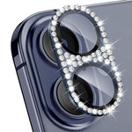 ENKAY Hat-Prince Blink Diamond Camera Lens Aluminium Alloy Tempered Glass Film, For iPhone 17 Pro Max, For iPhone 17 Pro, For iPhone 17
