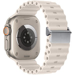 Refurbished Magnetic Buckle Ocean Silicone Watch Band, For Apple Watch 46mm / 49mm / 45mm / 44mm, For Apple Watch 42mm / 41mm / 40mm / 38mm