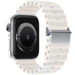 Refurbished Magnetic Buckle Ocean Silicone Watch Band, For Apple Watch 46mm / 49mm / 45mm / 44mm, For Apple Watch 42mm / 41mm / 40mm / 38mm