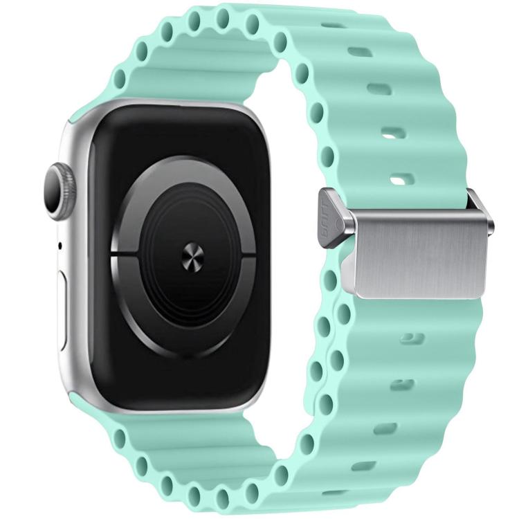 Refurbished Magnetic Buckle Ocean Silicone Watch Band, For Apple Watch 46mm / 49mm / 45mm / 44mm, For Apple Watch 42mm / 41mm / 40mm / 38mm